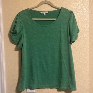 Green blouse
